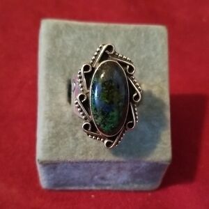 Silver and Jasper stone Ring